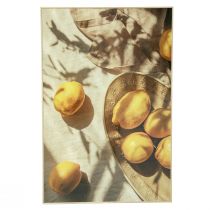 Artikel Wanddeko Bild mit Zitronen Sommerdeko zum Hängen 40x60cm