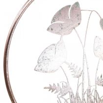 Artikel Wanddeko Blumen Metall Deko zum Hängen Rosé Ø30,5cm
