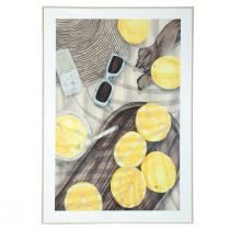 Artikel Wanddeko Sommerdeko Bild mit Zitronen Limonade 40x60cm