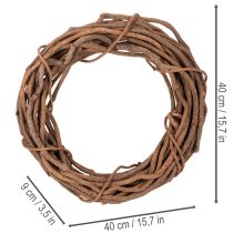 Artikel Weidenkranz Natur 40 cm für Bastel- und Dekorationsprojekte