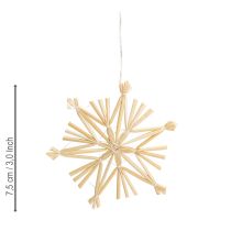 Artikel Weihnachten Strohsterne Weihnachtsbaumschmuck 8cm 12 St