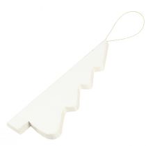 Artikel Hängedeko Weihnachtsbaum aus Papier Weiss Silber 20cm 5er Set