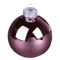 Artikel Weihnachtsbaumkugeln aus Glas Rosa Apricot Ø6cm 24 Stück