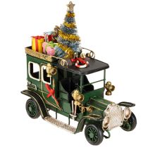Artikel Weihnachtsdeko Auto Weihnachtsauto Vintage Grün 15×7×16cm