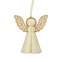 Artikel Papierengel Weihnachtsdeko Weiss-Gold H12cm, 4er Set