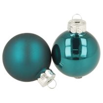 Artikel Christbaumkugeln Glas Matt und Glänzend 4cm Blau 24 Stück