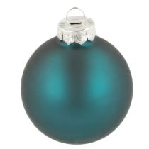 Artikel Christbaumkugeln Glas 6cm Opalblau Matt und Glänzend 24er Set