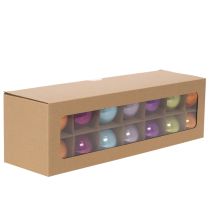 Artikel Christbaumkugel-Set aus Glas, bunt glänzend, 60 mm, 24 Stück