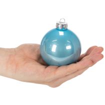 Artikel Weihnachtskugel-Set Glas 75 mm 14 Stück Bunt Innenbereich