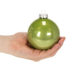 Artikel Christbaumkugeln Glas glänzend 95 mm Bunte Farben 10er-Set
