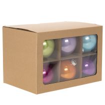 Artikel Christbaumkugeln Glas glänzend 95 mm Bunte Farben 10er-Set