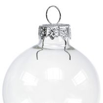 Artikel Weihnachtskugel Glas Ø6cm klar 24 St