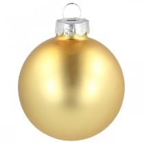 Artikel Weihnachtskugeln Glas Ø6cm Gold-Mix 24 Stück