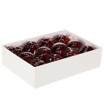 Artikel Weihnachtskugeln Glas Rot 8 cm Set à 12 Stück