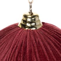 Artikel Weihnachtskugeln Rot Samtoptik 20 cm 3 Stück