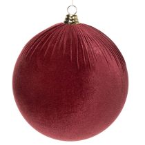 Artikel Weihnachtskugeln Rot Samt 25cm 2er-Set für Innenbereich