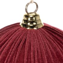 Artikel Weihnachtskugeln Rot Samt 25cm 2er-Set für Innenbereich
