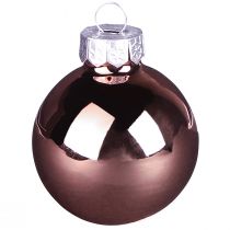 Artikel Weihnachtskugeln Glas Apricot Rosa Ø 4 cm 24er-Set
