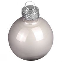 Artikel Weihnachtskugeln Glas Baumkugeln Grün Grau 4cm 24 St