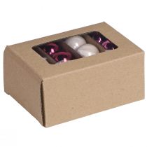 Artikel Weihnachtskugeln Glas Mini Berry Beige Rosa Ø3cm 22 St