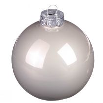Artikel Weihnachtskugeln aus Glas Ø6cm Grün und Grau 24-teilig