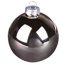 Artikel Weihnachtskugeln aus Glas Silber und Apricot Ø 7,5 cm 12 Stück