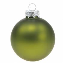 Artikel Weihnachtskugeln aus Glas Grün-Mix Ø6cm 24 St