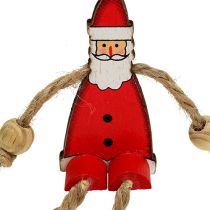 Artikel Weihnachtsmann Figur sitzend 6,5cm Rot 12St