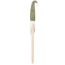 Artikel Weihnachtswichtel am Stab, grün, 57 cm, 4 Stück