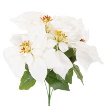 Artikel Künstliche Weihnachtssternblume Weiss 40 cm Kunstseide