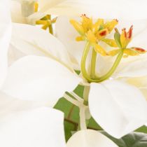 Artikel Künstliche Weihnachtssternblume Weiss 40 cm Kunstseide