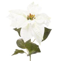 Artikel Weisser künstlicher Weihnachtsstern mit Drahtstiel 65cm, 2 Stück