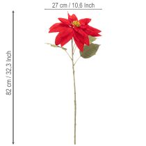 Artikel Künstlicher Weihnachtsstern Rot Einzelstiel 82cm