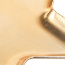 Artikel Weihnachtsteller Stern Deko Teller Gold Kunststoff Ø31cm