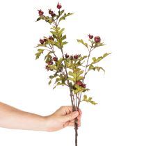 Artikel Künstlicher Weissdorn-Zweig mit roten Beeren 110cm