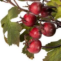 Artikel Künstlicher Weissdorn-Zweig mit roten Beeren 110cm