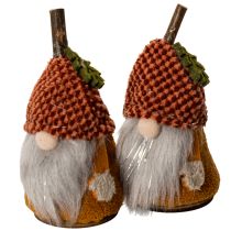 Artikel Wichtel Figuren Set mit Strickmütze aus Stoff und Kunststoff 10cm 6 Stück