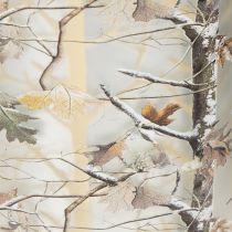 Artikel Windlicht Glas 12cm Winterwald Zweigdesign Gold innen
