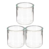 Artikel Glaszylinder Vase transparent 10cm 3er-Set für Innenbereiche