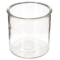 Artikel Rundes Windlicht aus klarem Glas 12 cm im 2er-Set