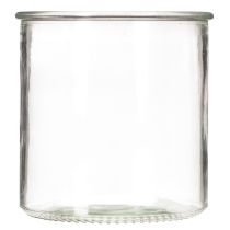 Artikel Rundes Windlicht aus klarem Glas 12 cm im 2er-Set