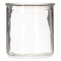 Artikel Glaswindlicht rund klares Glas Teelichthalter 8 cm 3er-Set