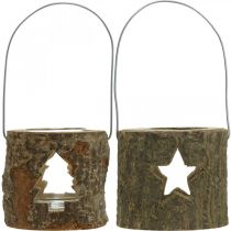 Artikel Teelichthalter zum Aufhängen Teelichthalter Holz 7,5cm 2St