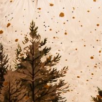 Artikel Windlicht Glas mit Winterwald-Motiv 20cm Weihnachtsdekoration