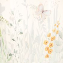Artikel Deko Windlicht Glas mit Schmetterlings- und Blumenmotiv 18 cm 2er-Set