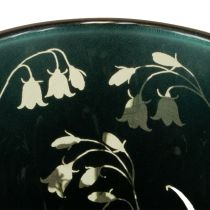 Artikel Deko Windlicht Glas Blättermuster Beige-Weiss 8 cm 4er-Set