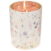 Artikel Windlicht Glas Schmetterlingsmotiv 12,5 cm 2er-Set Weiss