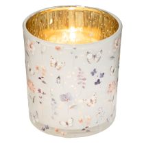 Artikel Deko Windlicht aus Glas mit Schmetterlingsmotiv, 8 cm, 4er-Set