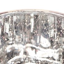 Artikel Windlicht Glas Tulpenmotiv 12,5 cm Rosa Weiss Frühling Dekoration Innen 2 Stück