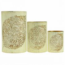 Artikel Herbst Windlicht Metall Deko H20,5/15,5/10,5cm 3er-Set